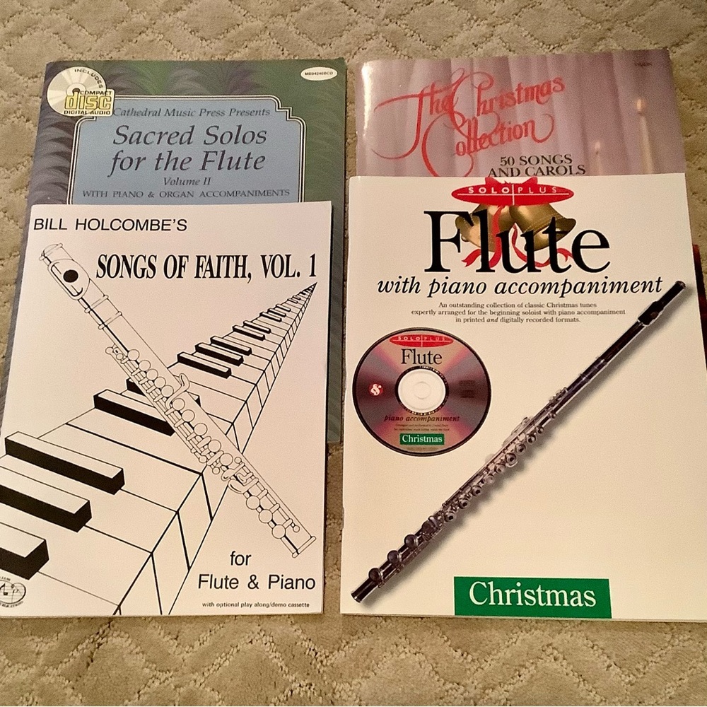 Flute & piano Music Book Collection of 4